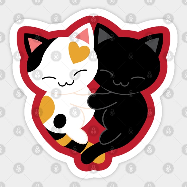 For the Love Of Cats Sticker by Kappacino Creations